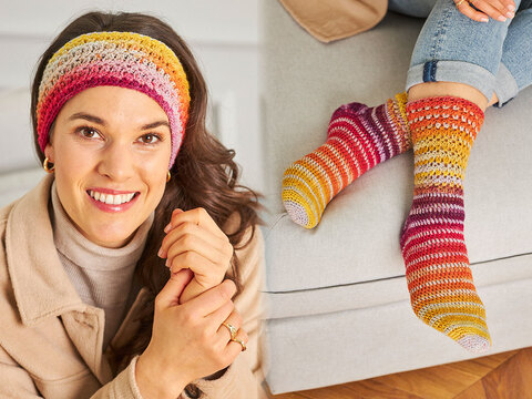 SOCKEN & STIRNBAND GEHÄKELT