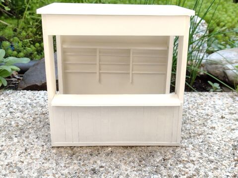 Bastelanleitung Miniatur-Marktstand 1:12