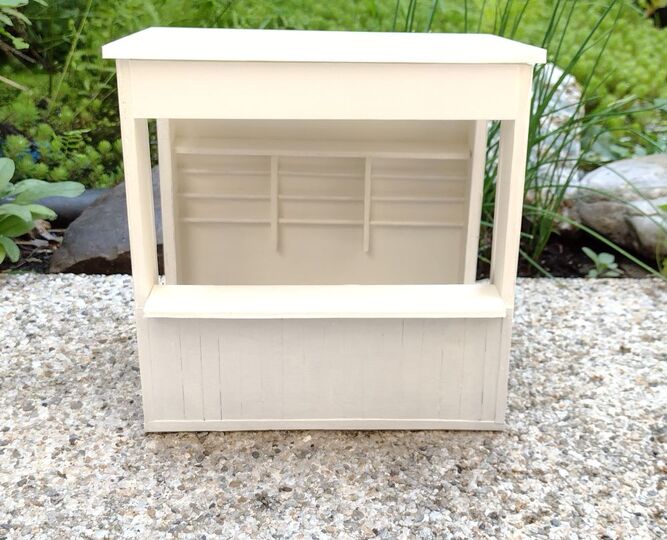 Bastelanleitung Miniatur-Marktstand 1:12