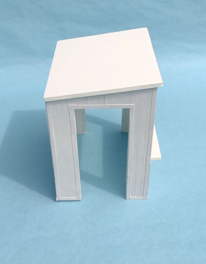 Bastelanleitung Miniatur-Marktstand 1:12