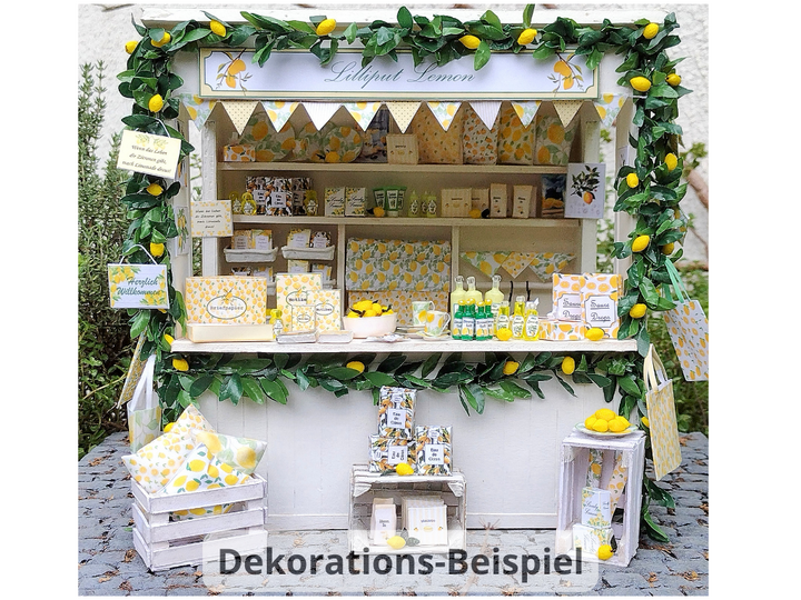 Bastelanleitung Miniatur-Marktstand 1:12
