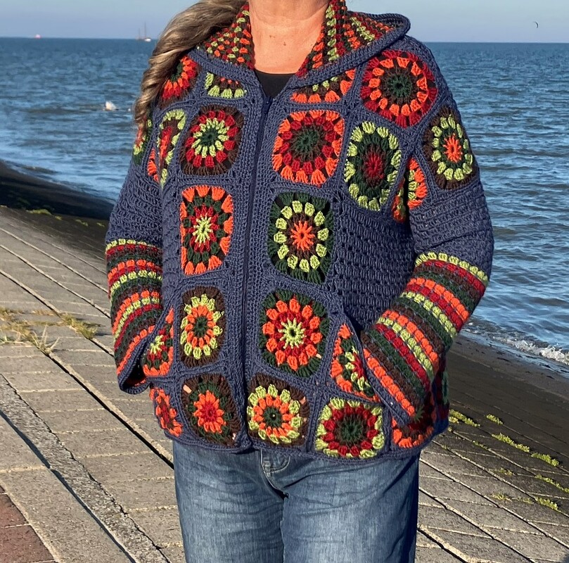 Hoodie im Hippiestyle - Häkelanleitung - Bild 5