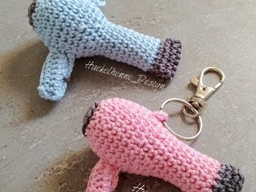 Häkelanleitung "Fön / Haartrockner" Taschenbaumler
