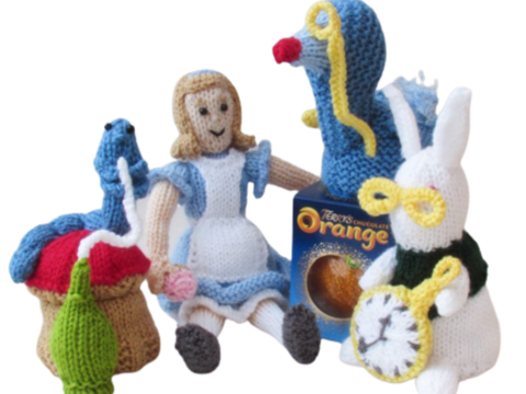 Alice in Wonderland Terrys Chocolate Orange Cosies Part 1 Knitting Pattern