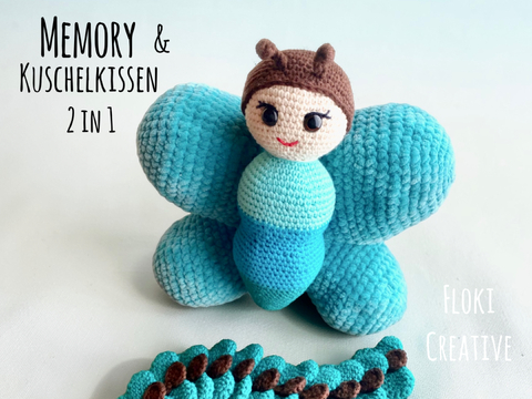 Memory und Kuschelkissen, 2 in 1 Häkelanleitung, DIY