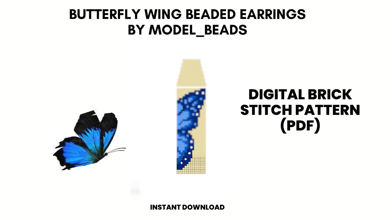 Butterfly Wing Fringe Earrings Patterns