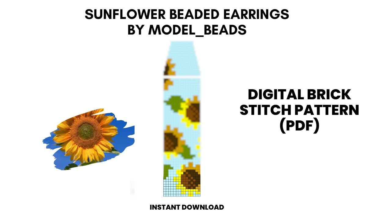 Sunflower Fringe Earrings Patterns