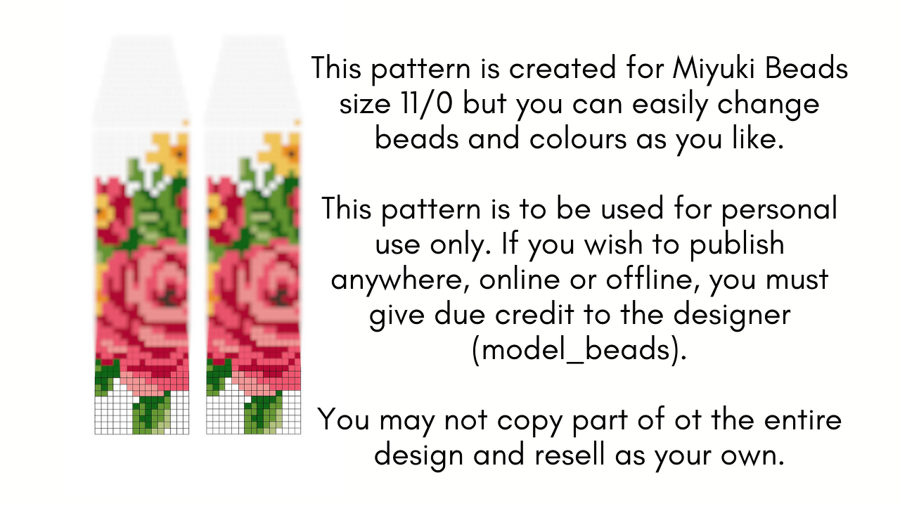 Rose Bush Fringe Earrings Patterns - Image 5