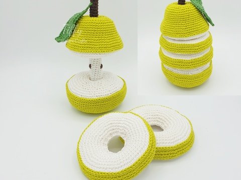 Pear Stacking Toy (single color) PATTERN PDF