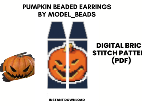 Pumpkin Fringe Earrings Patterns