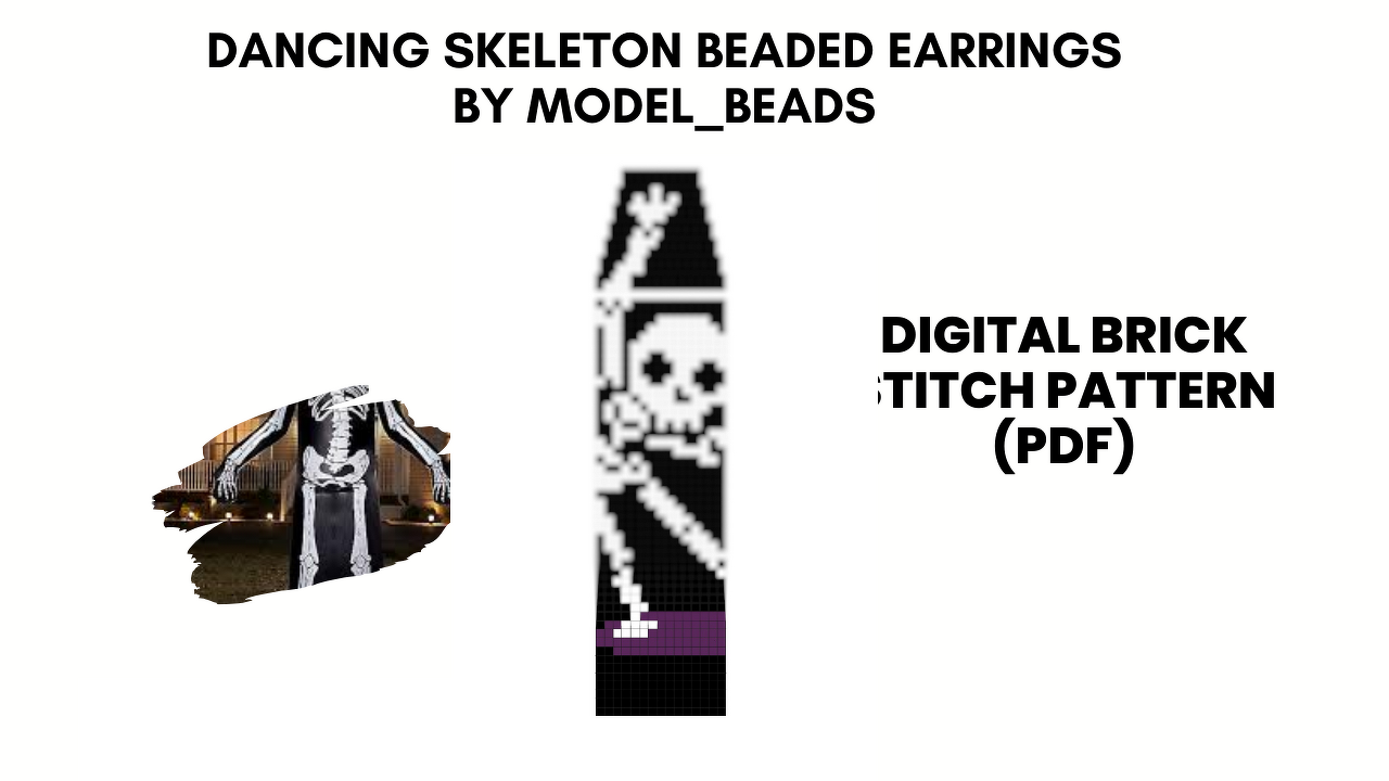 Dancing Skeleton Fringe Earrings Patterns