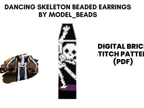 Dancing Skeleton Fringe Earrings Patterns