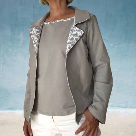 Schnittmuster Damen Blazer Jacke Clara Gr. 34-54 inkl. Nähanleitung