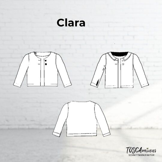 Schnittmuster Damen Blazer Jacke Clara Gr. 34-54 inkl. Nähanleitung
