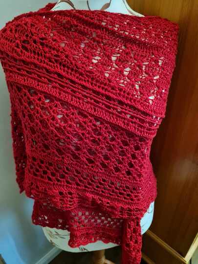 Flaches Dreieckstuch „Sangrey BE“ - Häkelanleitung