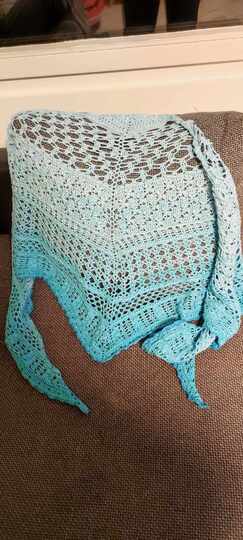 Flaches Dreieckstuch „Sangrey BE“ - Häkelanleitung