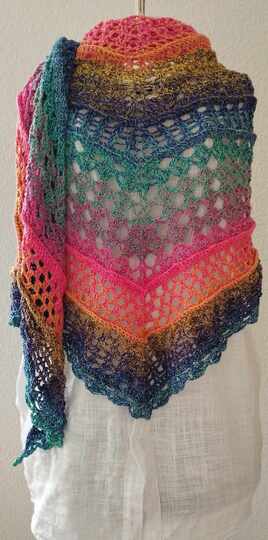 Flaches Dreieckstuch „Sangrey BE“ - Häkelanleitung