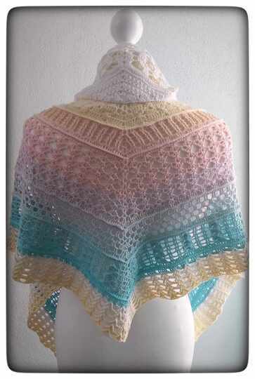 Flaches Dreieckstuch „Sangrey BE“ - Häkelanleitung