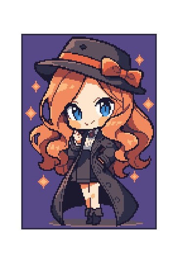 Häkelmuster * LITTLE DETECTIVE GIRL * Grafik für Fm Decke