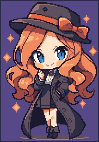 Häkelmuster * LITTLE DETECTIVE GIRL * Grafik für Fm Decke