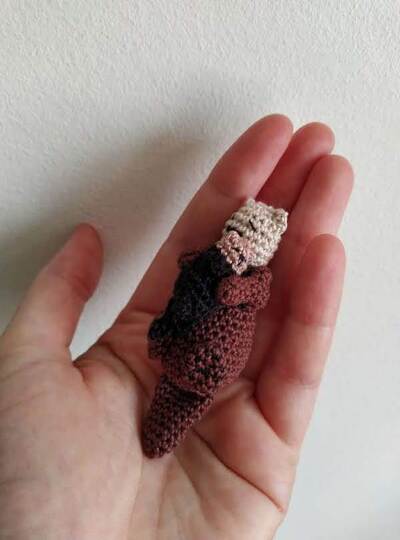 Otter crochet amigurumi with baby