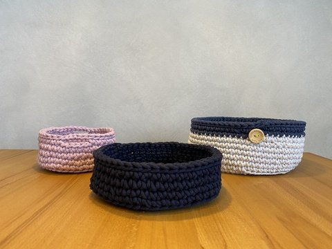 Utensilo in 3 Größen 15cm, 18cm, 21cm z.B. als Geschenk- oder Brotkorb