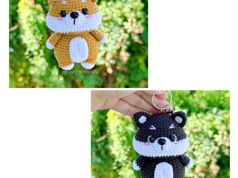 Shiba Dog Keychain