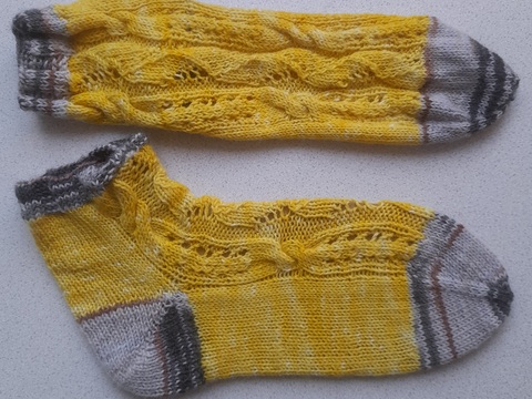 Socken Zopfenzauberwerk mit Zopfmuster