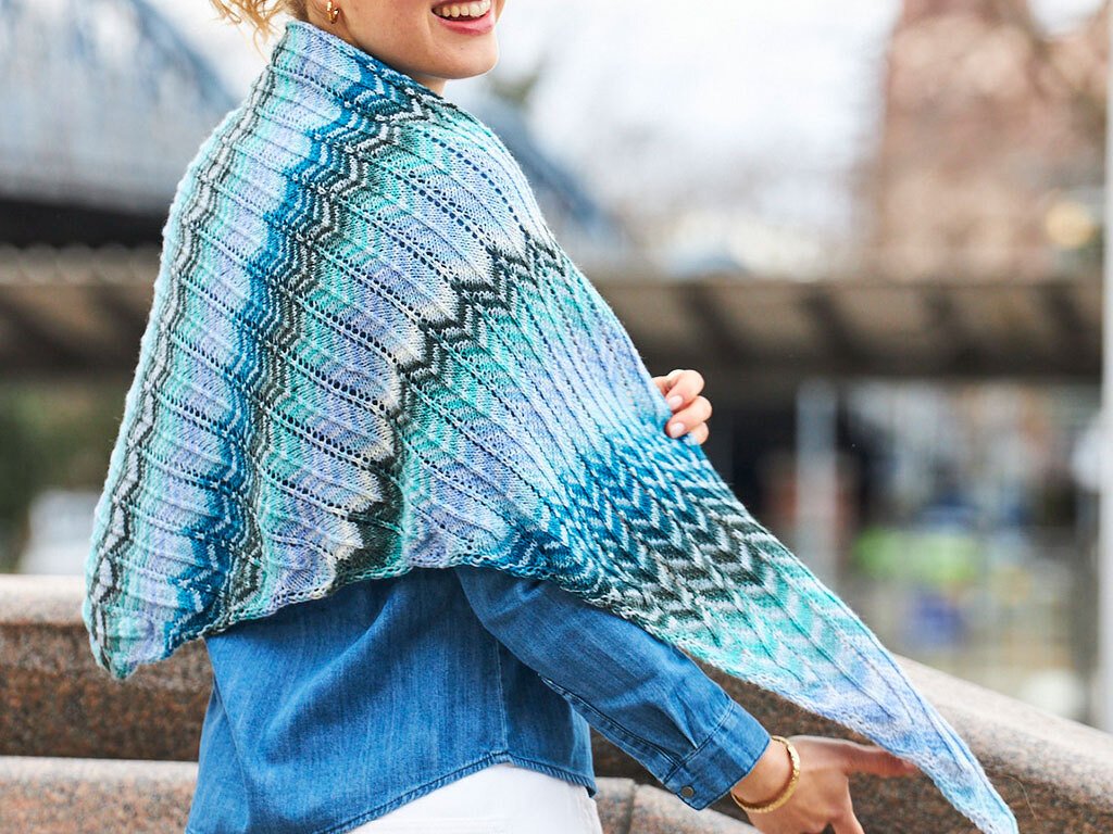 TUCH AUFGEZACKT Diagonal