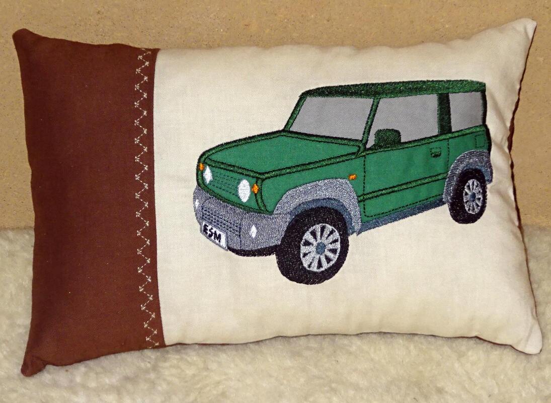 Stickdatei - Kissen ITH - Geländewagen Auto