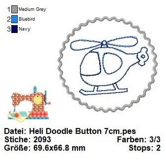 Stickdatei Fahrzeuge, Auto Stickdatei, Hubschrauber Stickdatei, Flugzeug - Bild 2