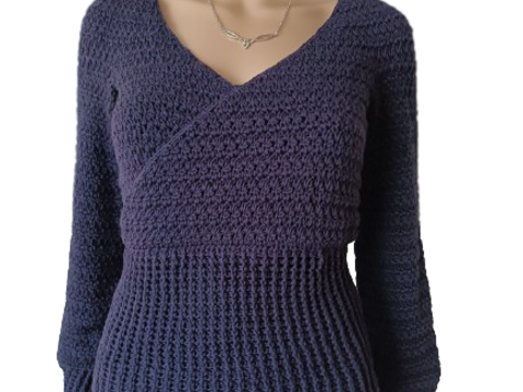 Pullover "Morgana" - Pulli in Wickeloptik