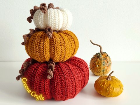 Herbstliche Kürbis-Tischdeko - Häkelanleitung für Anfänger