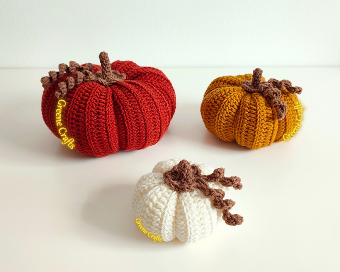 Herbstliche Kürbis-Tischdeko - Häkelanleitung für Anfänger