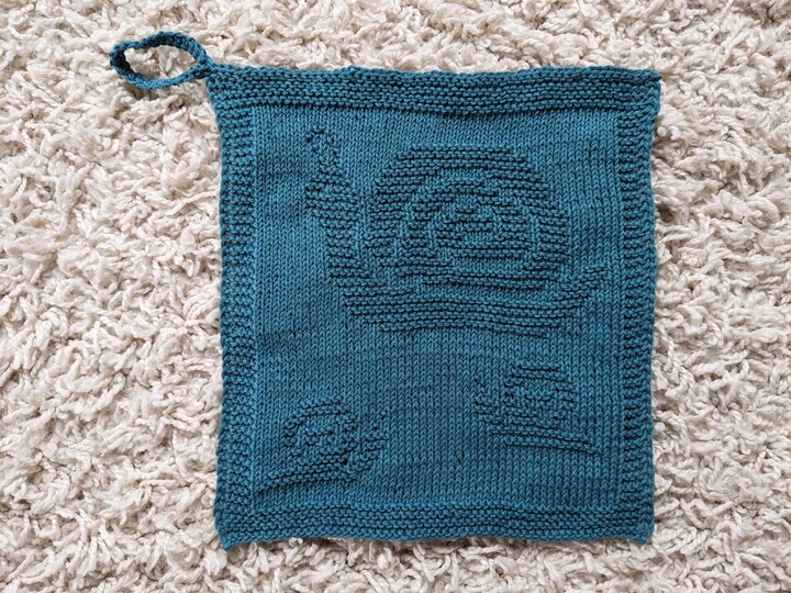Strickanleitung Waschlappen / Spültuch "Familie Schnecke" - ganz einfach