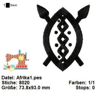 Stickdatei Afikanische Symbole Set, Stickdatei Afrika, Stickdatei Folklore - Bild 5