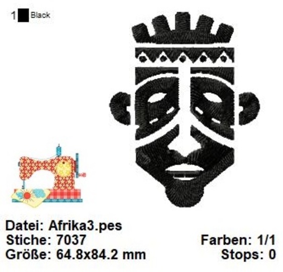 Stickdatei Afikanische Symbole Set, Stickdatei Afrika, Stickdatei Folklore