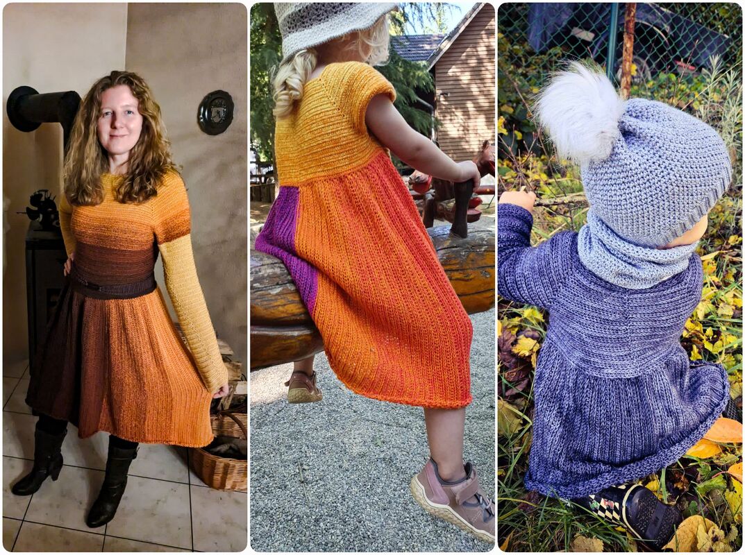 Häkelanleitung für das Kleid ,,4 Jahreszeiten", jede Größe möglich