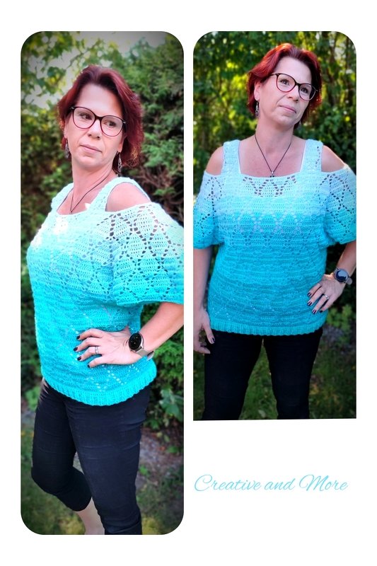 Häkelanleitung Shirt Diamond (alle Größen) - PDF