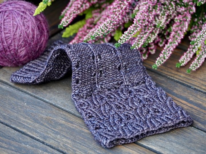 Wrist Warmers "Calluna", Knitting Pattern, 2 Sizes