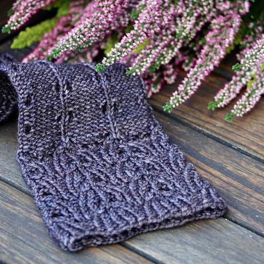 Wrist Warmers "Calluna", Knitting Pattern, 2 Sizes