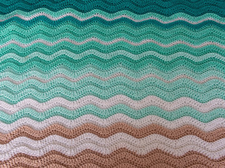 Baby blanket beach crochet pattern