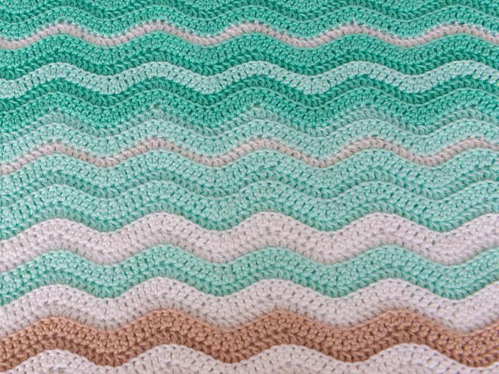 Baby blanket beach crochet pattern
