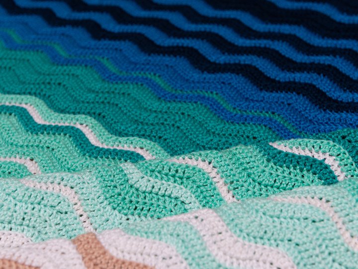 Baby blanket beach crochet pattern