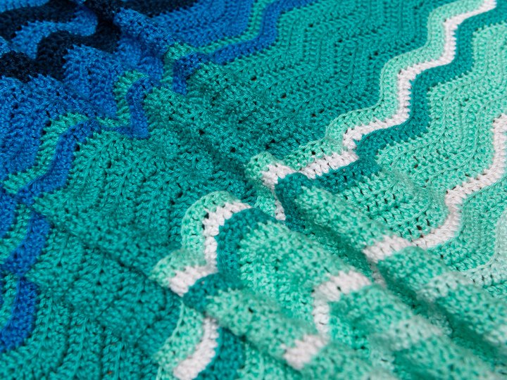 Baby blanket beach crochet pattern