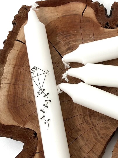 Vorlage für Kerzentattoo Herbst mit Text pdf Kerzensticker für Wasserschieb