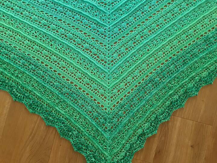 Häkelanleitung Tuch Milou