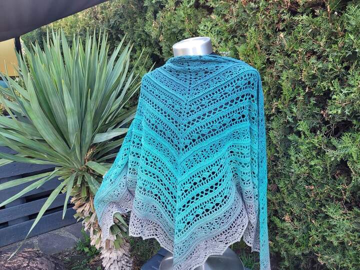 Häkelanleitung Tuch Milou