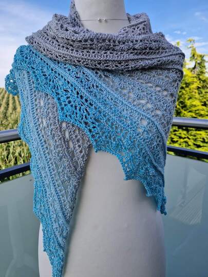 Häkelanleitung Tuch Milou