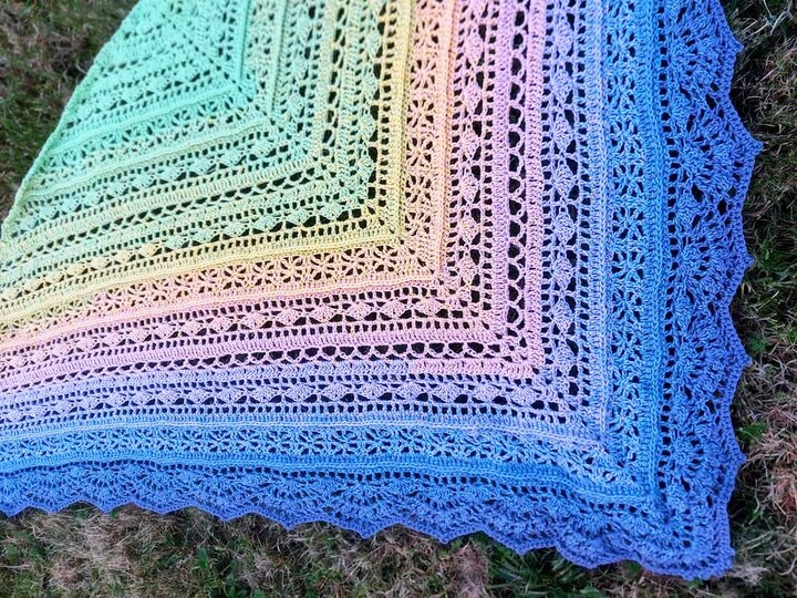 Häkelanleitung Tuch Milou